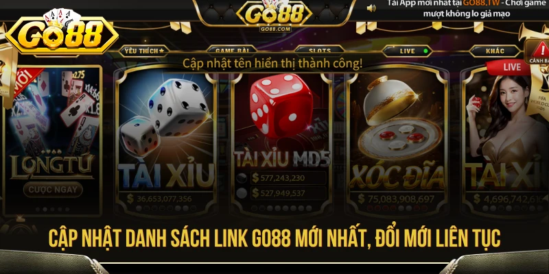 Cập nhật danh sách link GO88 mới nhất